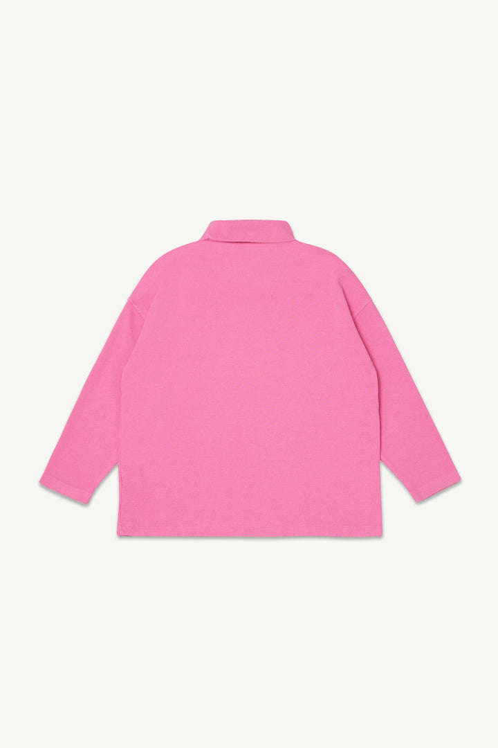 Roll Neck Rib Top - Bubblegum