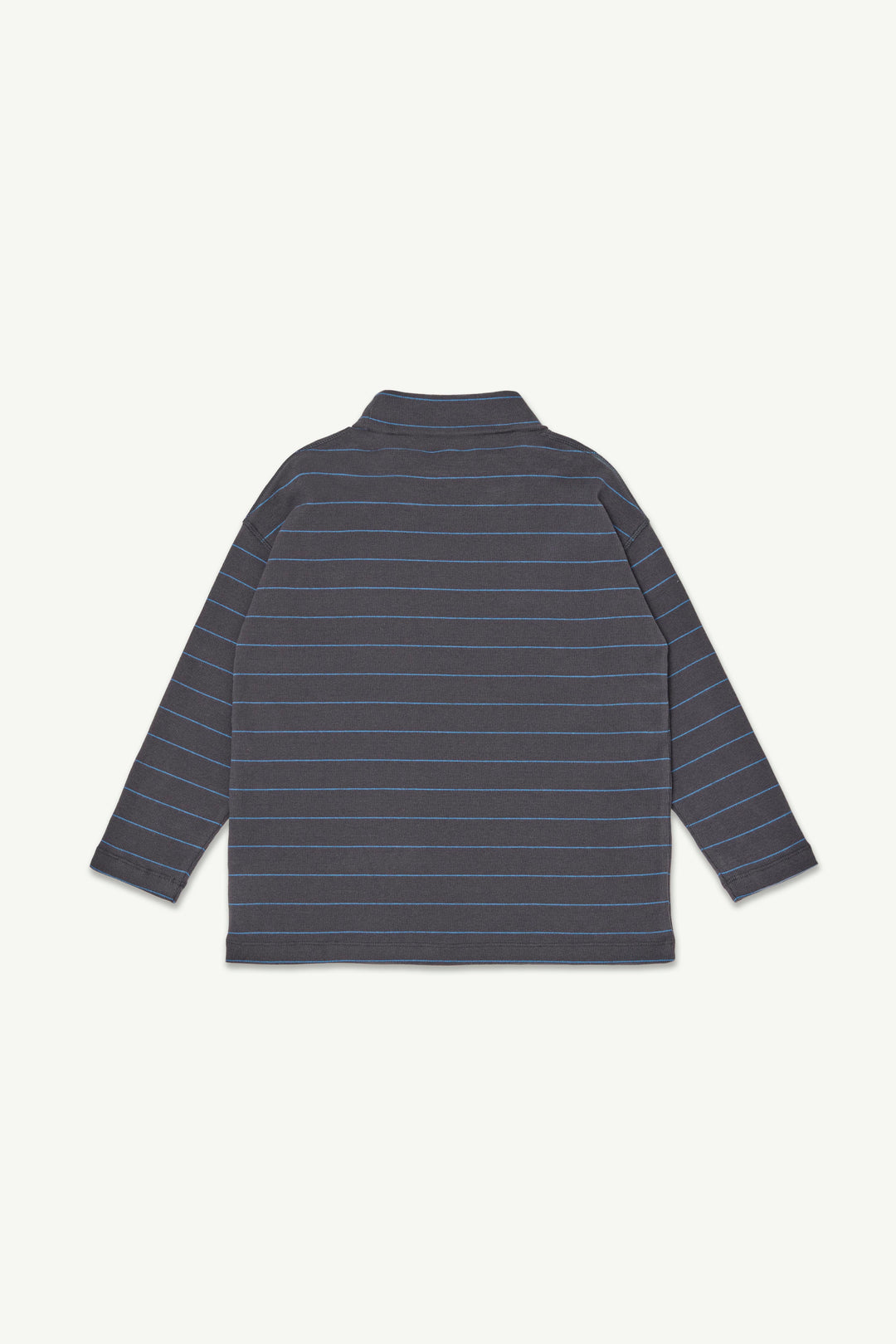 Roll Neck Rib Top - Phantom Stripe