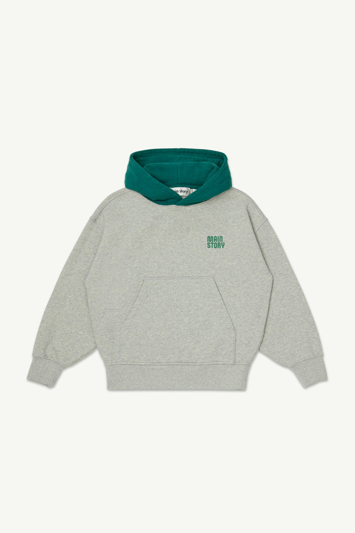 Hooded Sweatshirt - Light Grey Melange