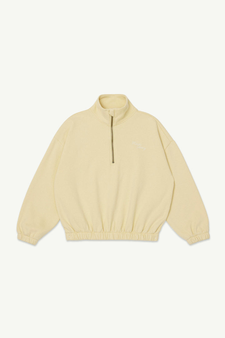 Half Zip Funnel Sweatshirt - Tortilla