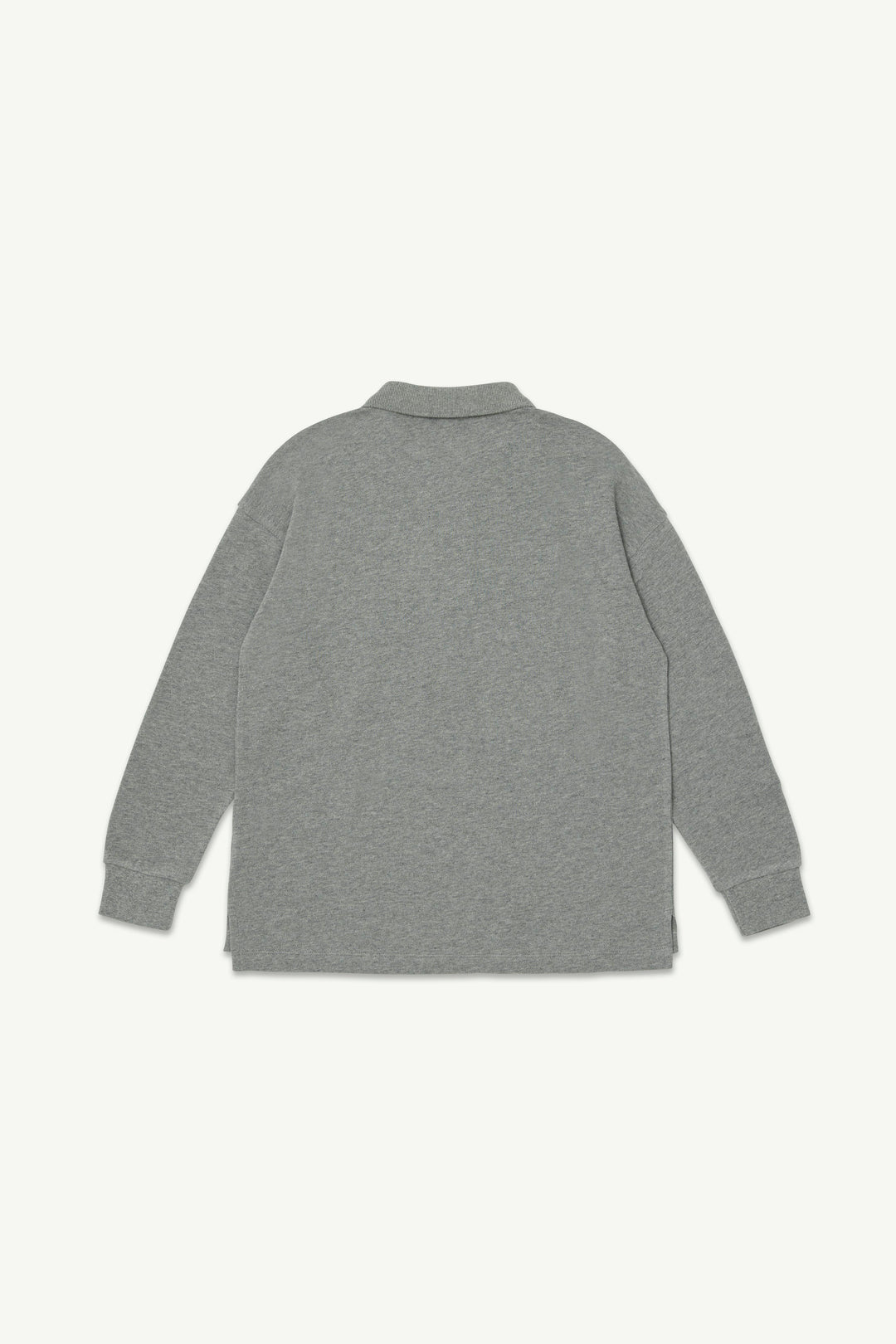Polo Top - Grey Melange