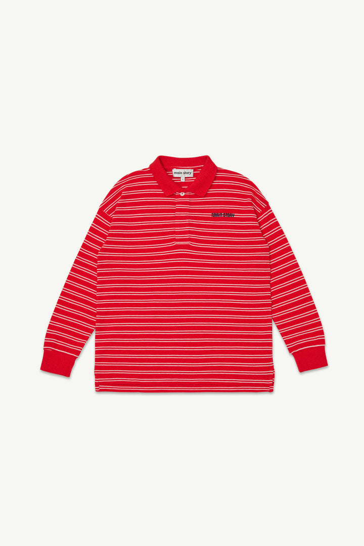 Polo Top - Red and White