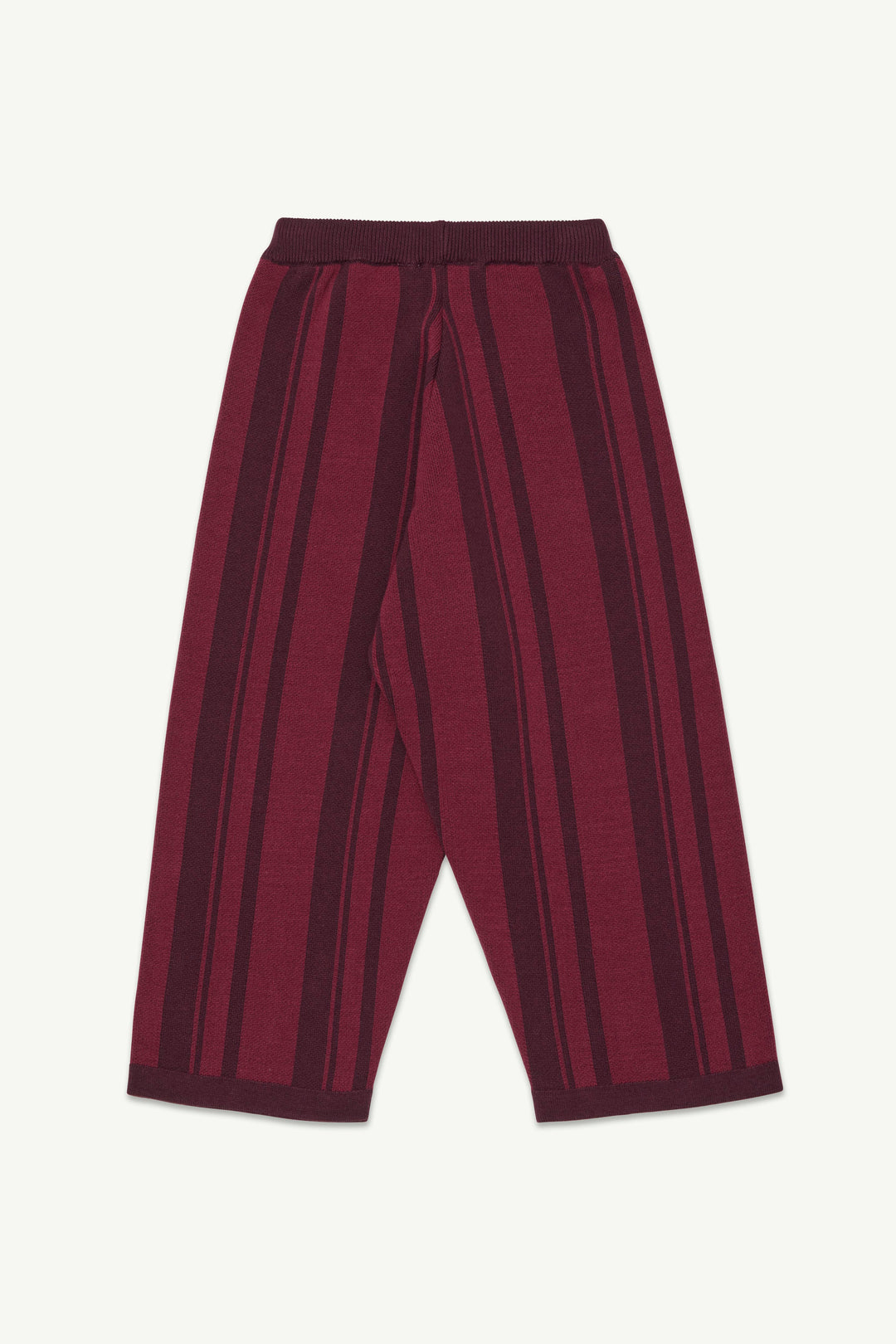 Knitted Pant - Burgundy Stripe