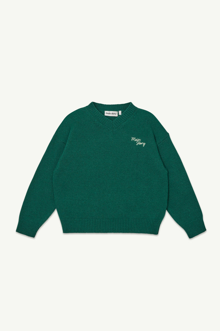 V Sweater - Mallard