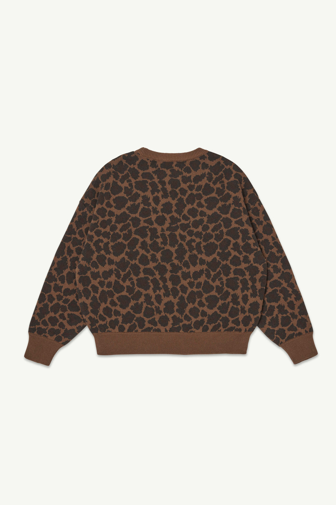 Jaquard Crew Sweater - Leopard