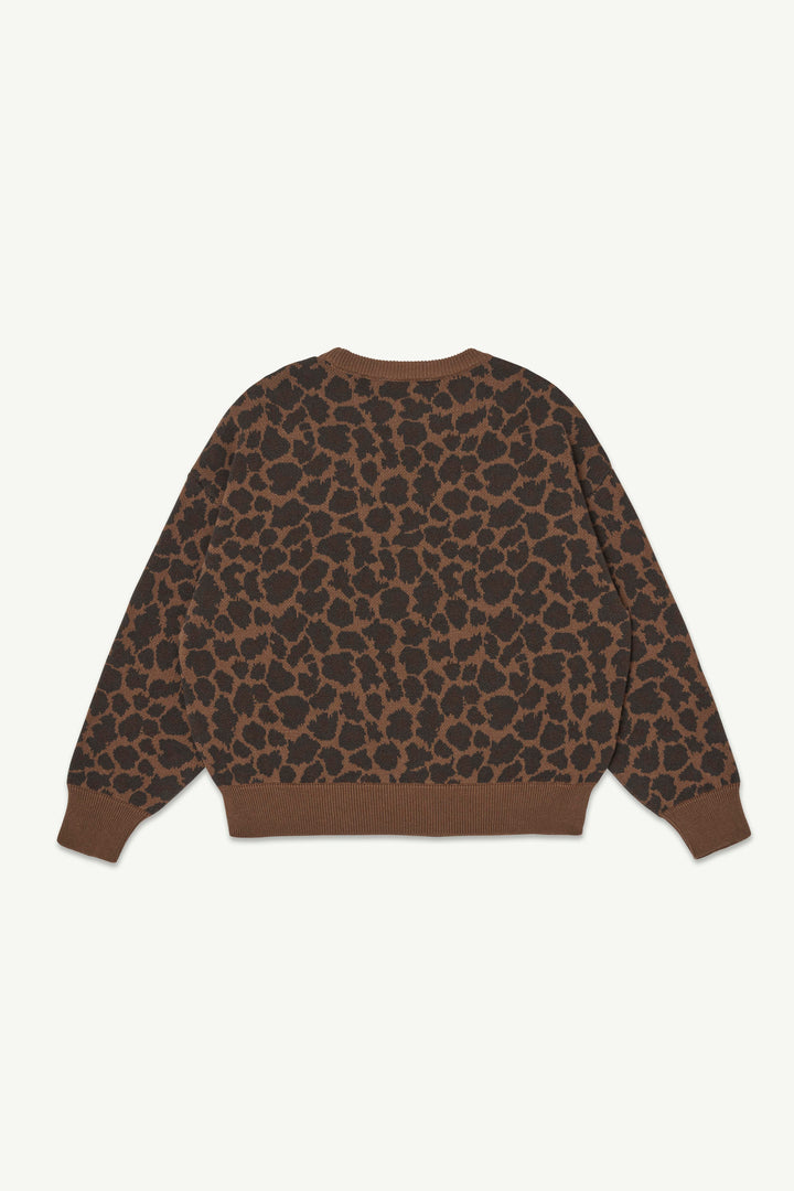 Jaquard Crew Sweater - Leopard