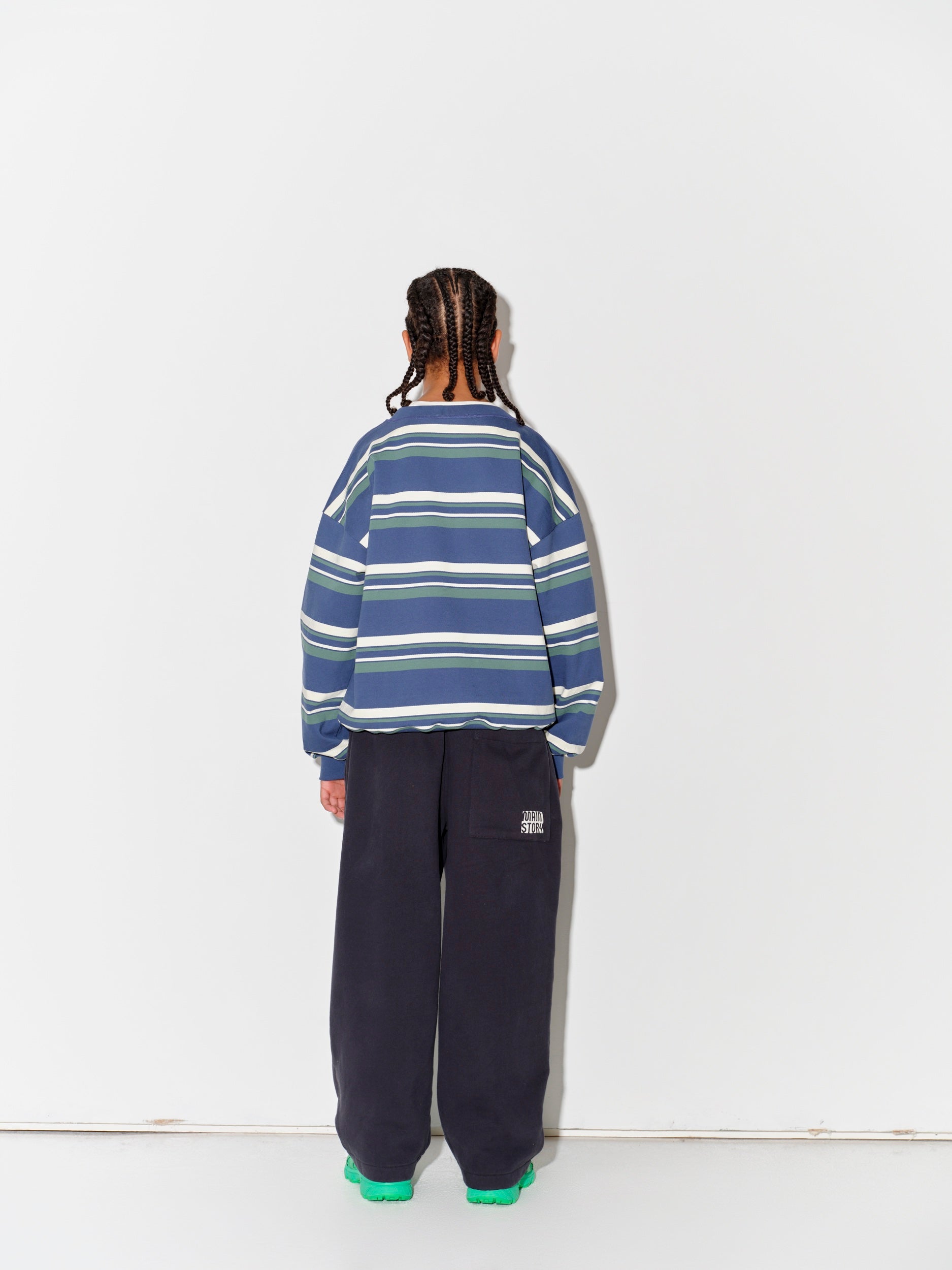 Bubble Sweatshirt - Vintage Indigo Stripe – main story Bubble Sweatshirt - Vintage Indigo Stripe – main story