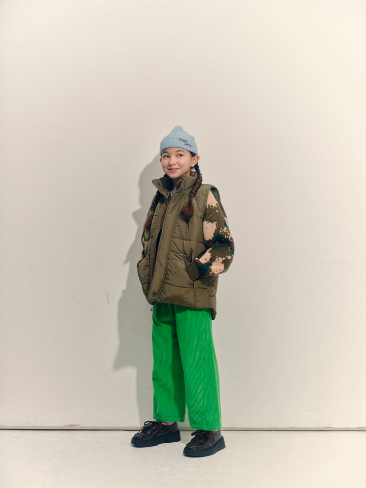 Jacquard V Sweater - Mallard Jumbo Splodge