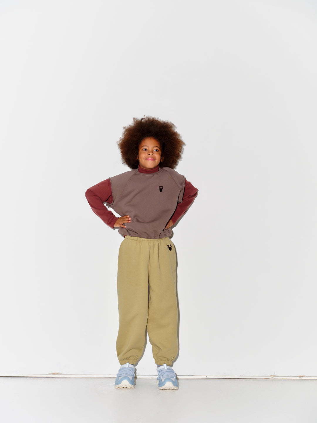 Roll Neck Rib Top - Hot Chocolate