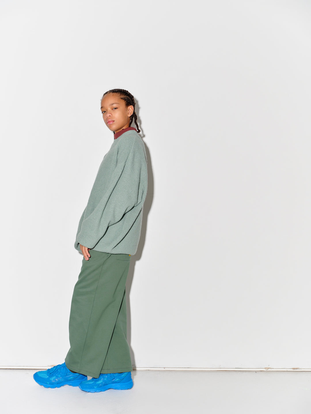 Wide Sweatpant - Duck Egg
