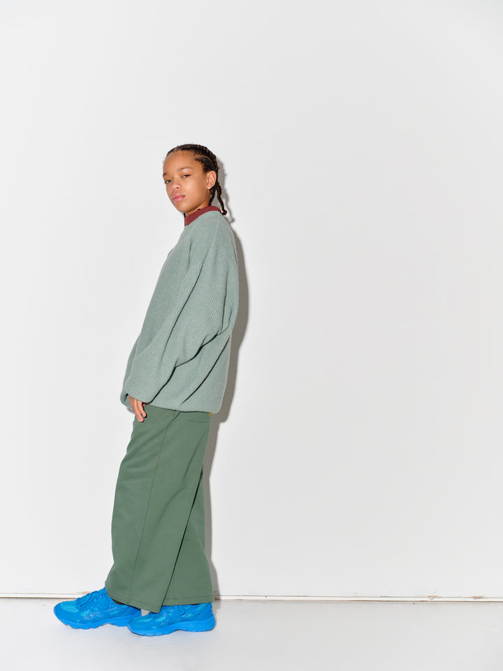 Wide Sweatpant - Duck Egg