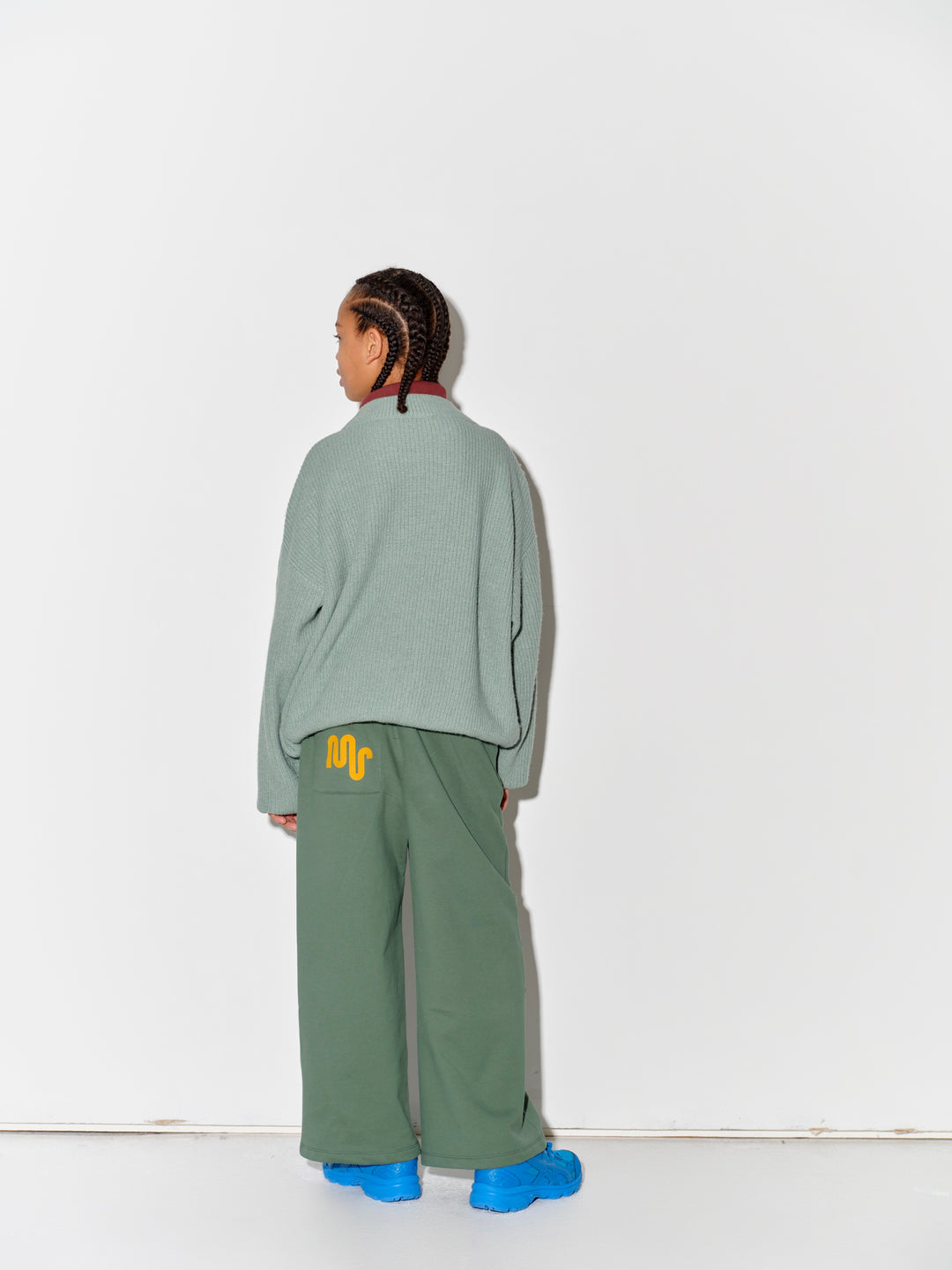 Wide Sweatpant - Duck Egg