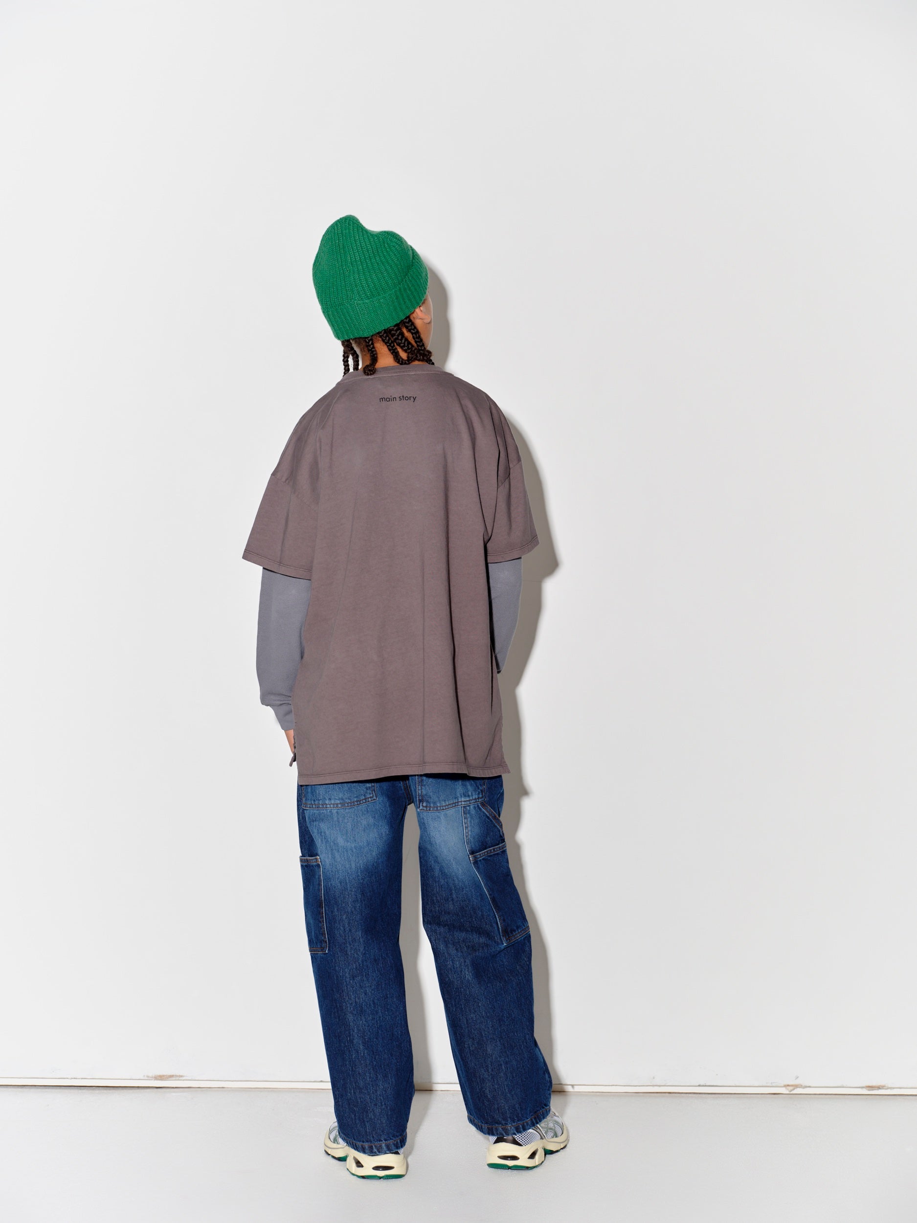 美品 main story Beanie Oat M/L Beanie - Green – main story