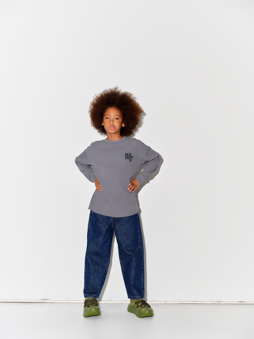 Waffle Tee - Pewter