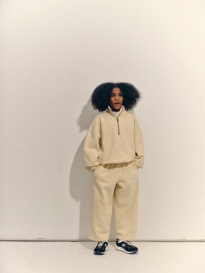 Half Zip Funnel Sweatshirt - Tortilla