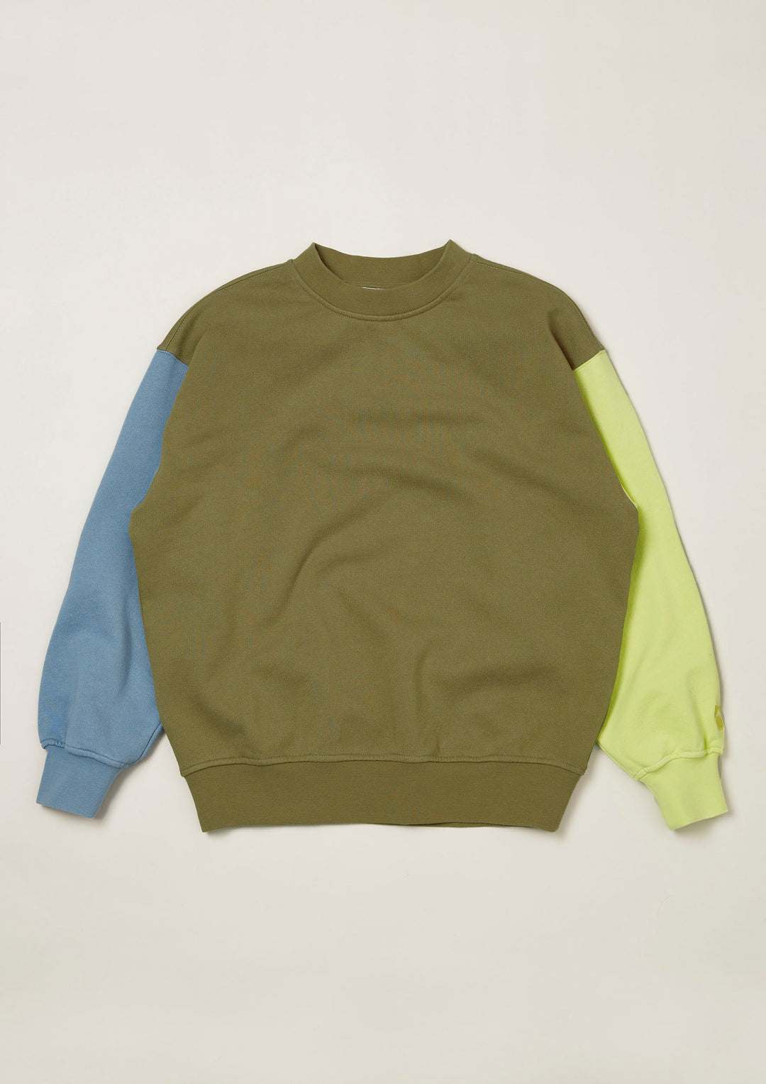 Bubble Sweatshirt - Colourblock Aloe