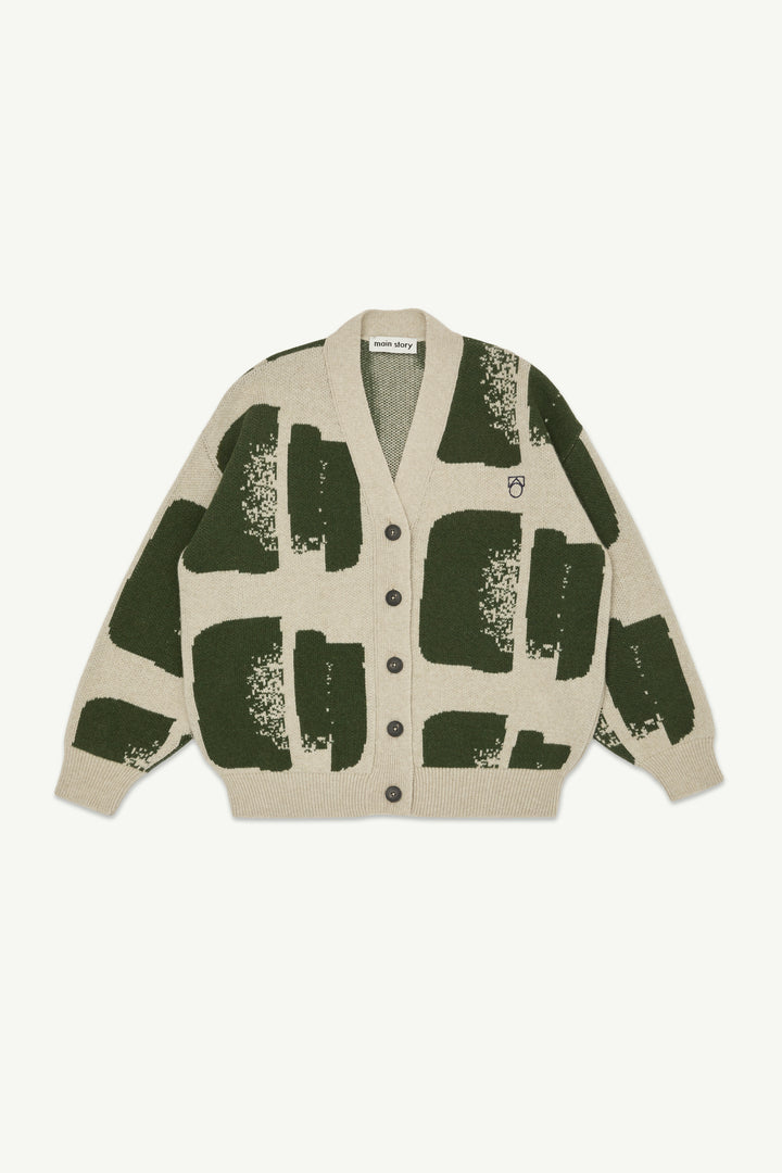 Cardigan - Oat & Olive