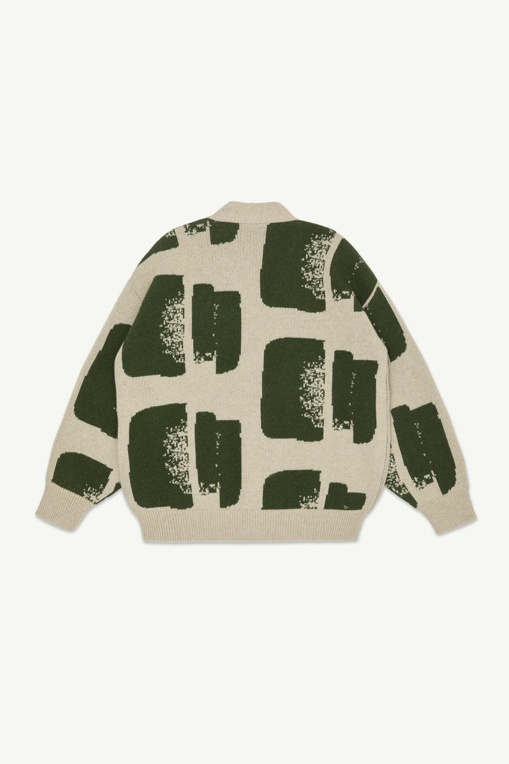 Cardigan - Oat & Olive