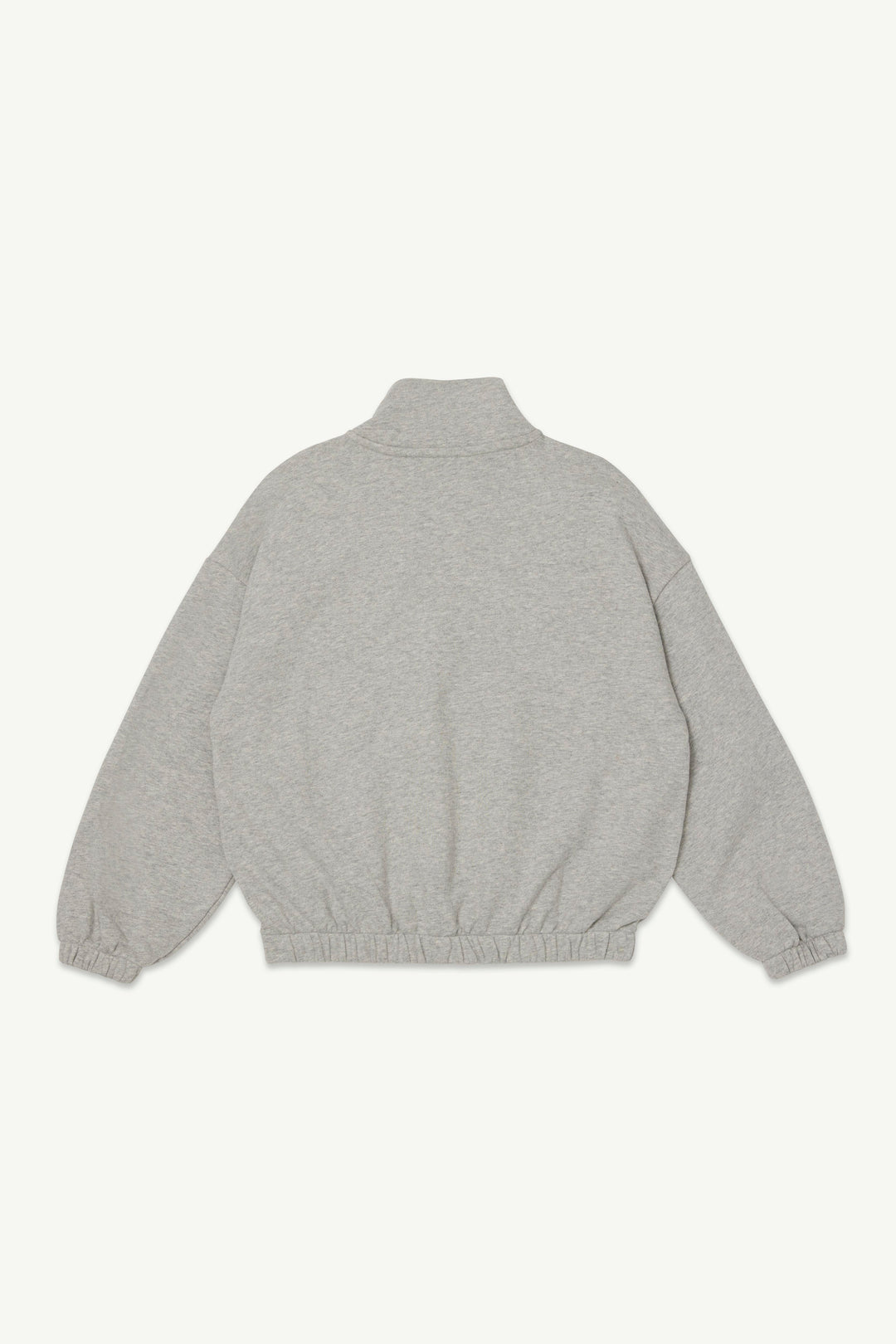 Online Exclusive - Half Zip Funnel Sweatshirt - Light Grey Melange