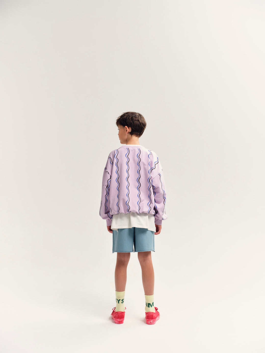 Bubble Sweatshirt - Lavender Frost Squiggle