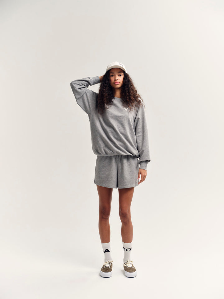 Raglan Sweatshirt - Grey Melange