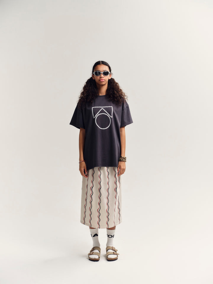 Oversized Tee - Dark Shadow Logo