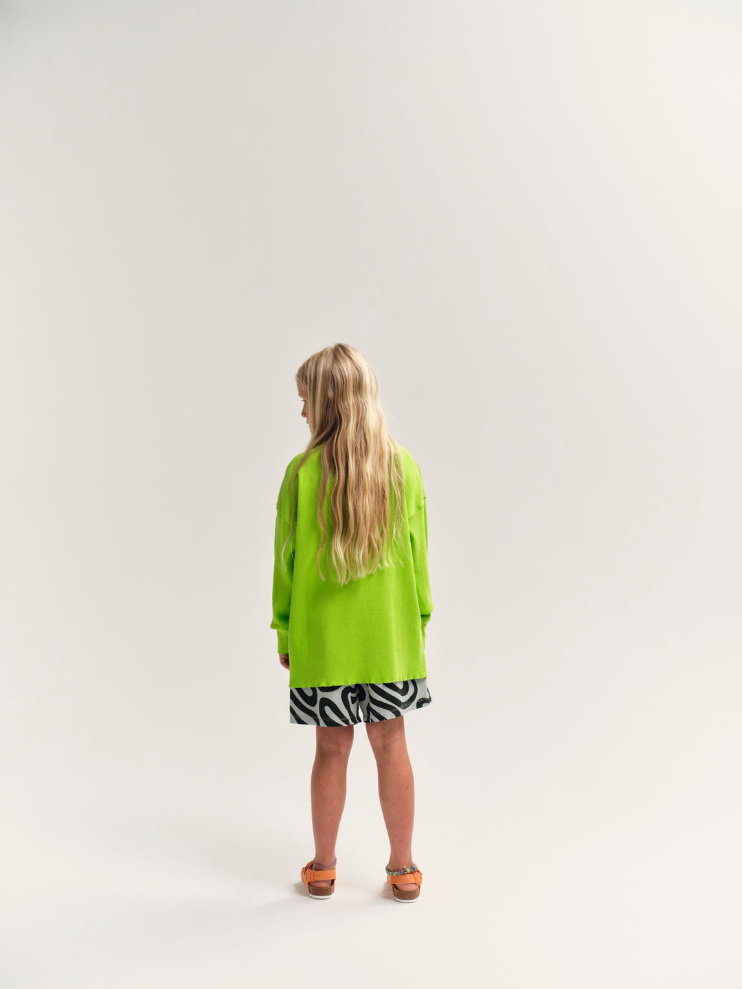 Waffle Tee - Lime Green