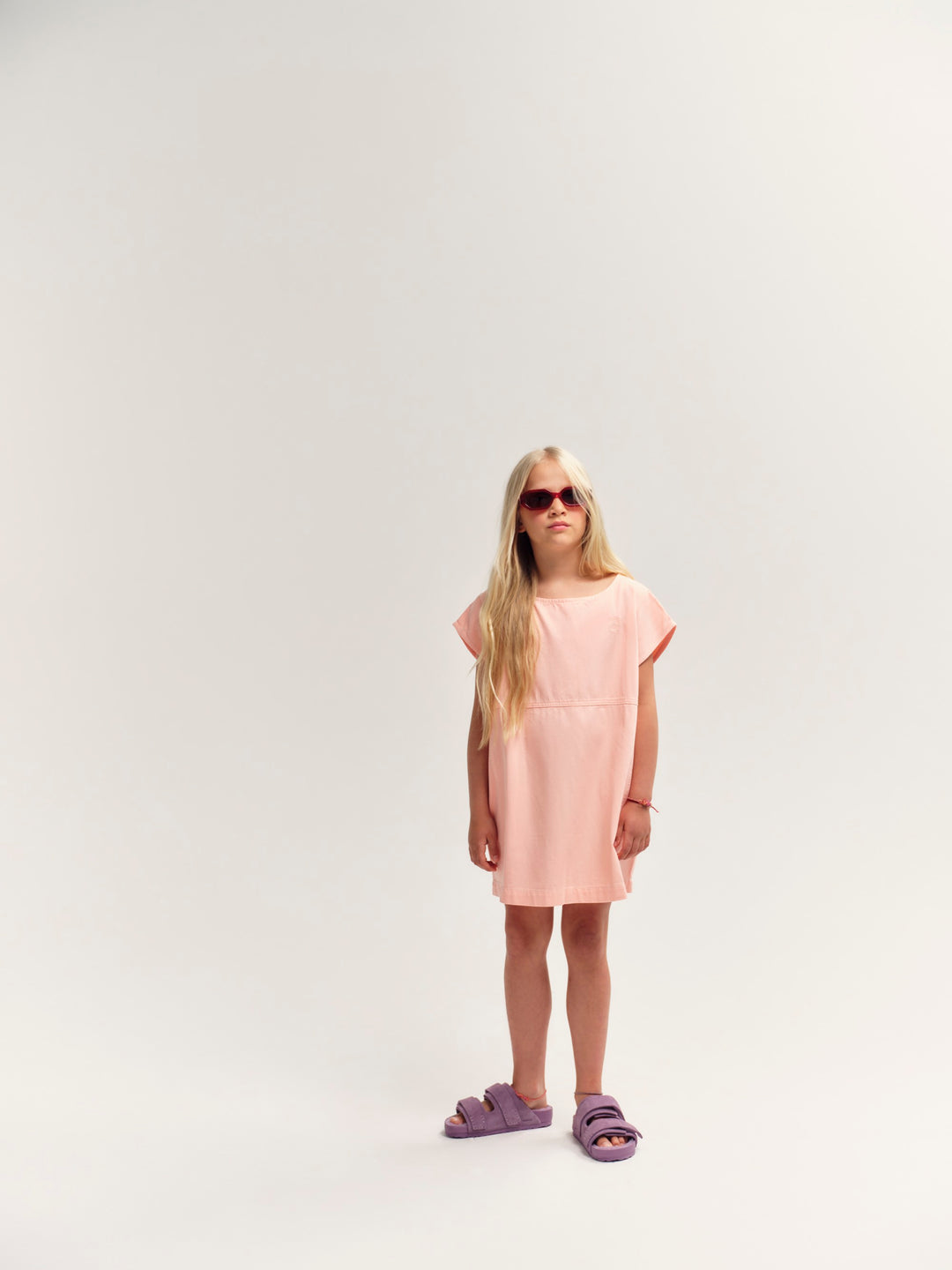 Woven Tank Dress - Peach