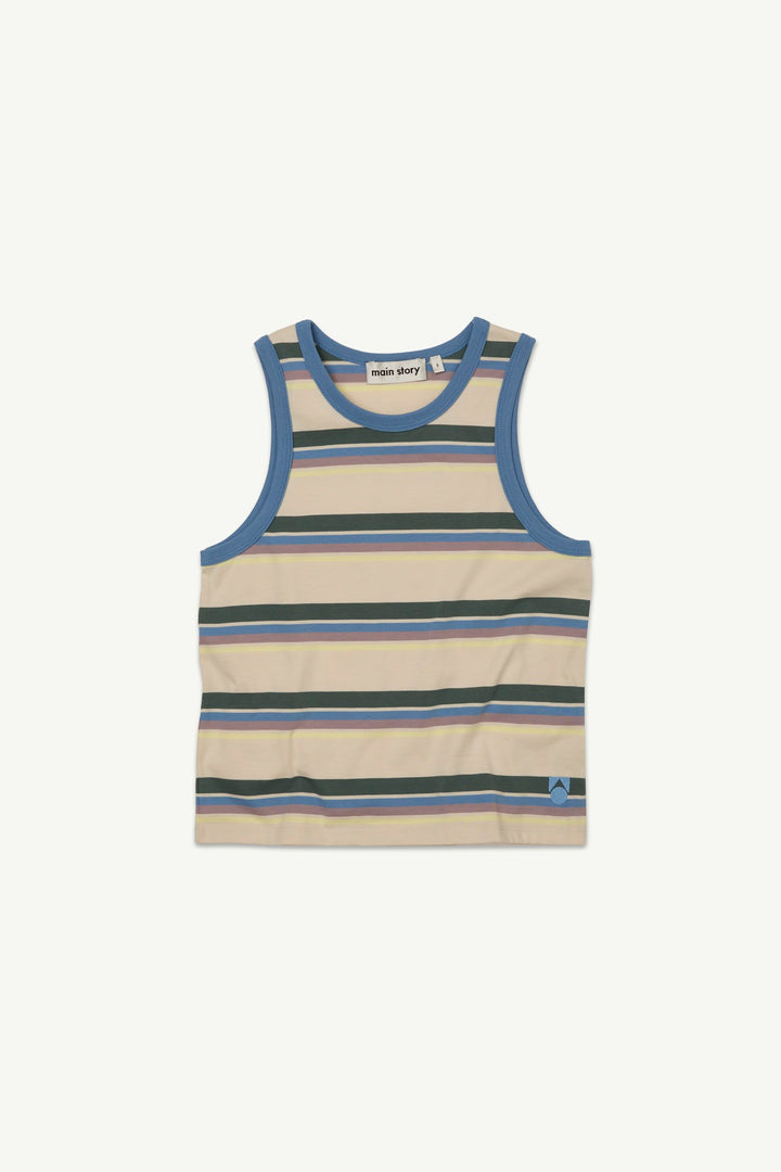 Vest - Lily White Stripe