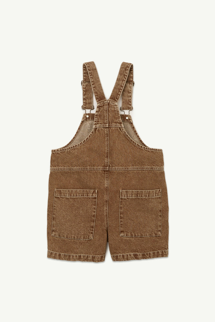 Short Dungaree - Camel Stonewashed