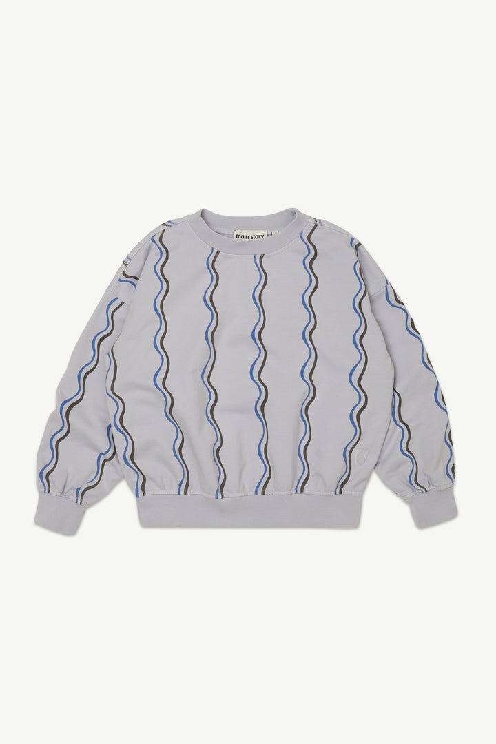 Bubble Sweatshirt - Dapple Grey Squiggle