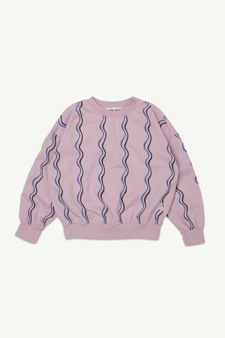 Bubble Sweatshirt - Lavender Frost Squiggle