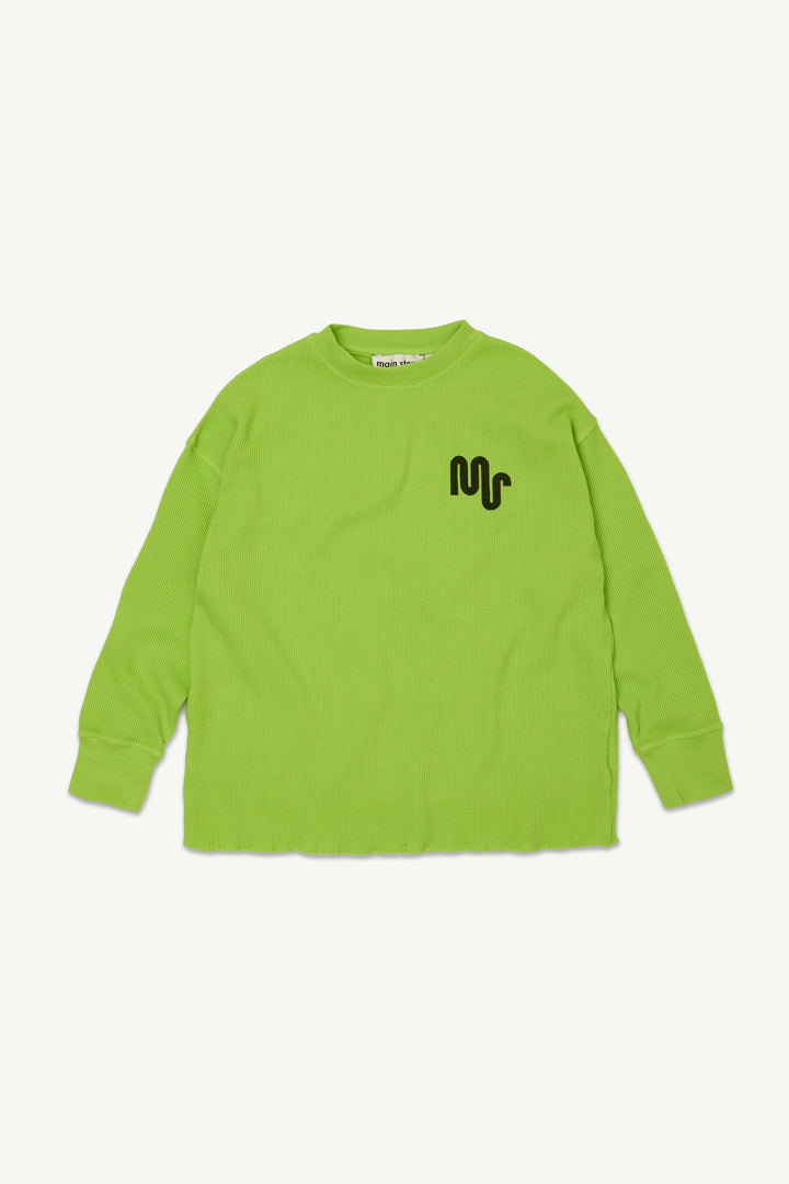 Waffle Tee - Lime Green