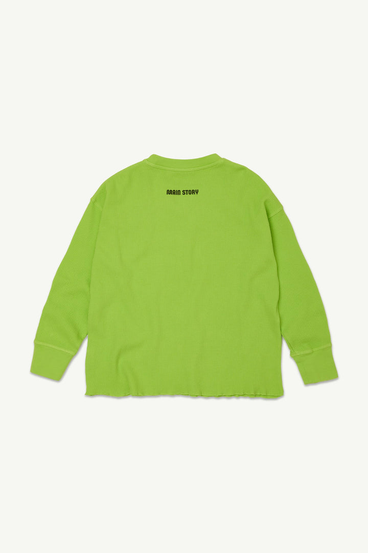 Waffle Tee - Lime Green