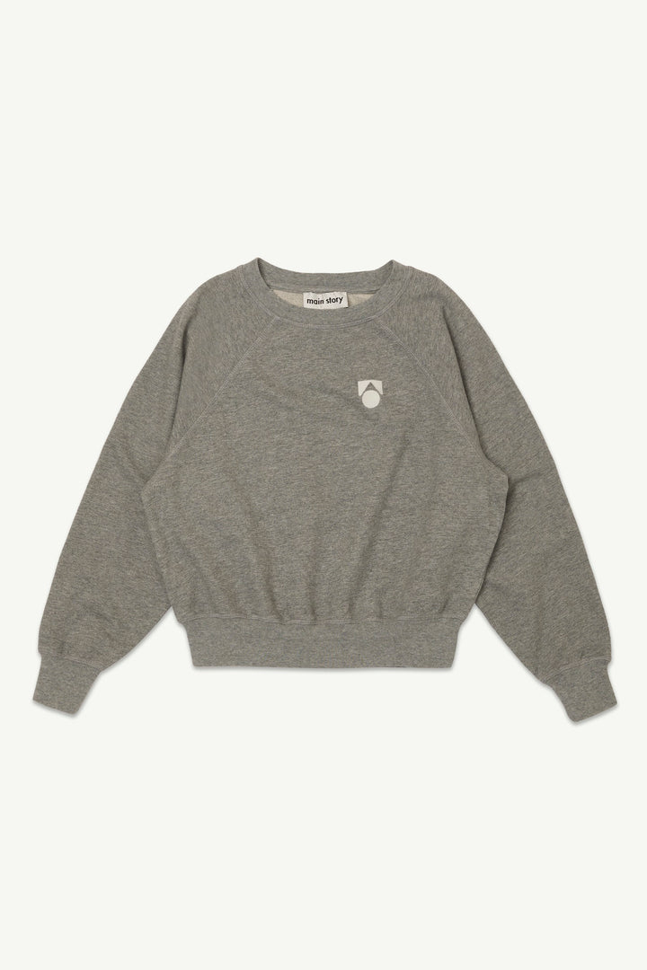 Raglan Sweatshirt - Grey Melange