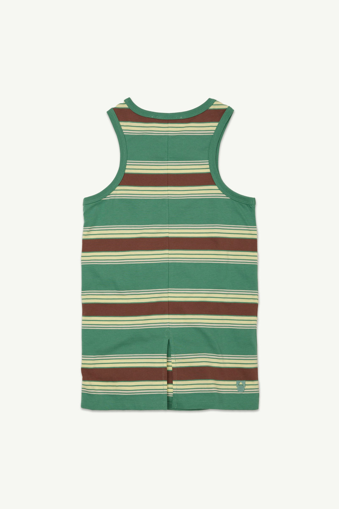 Vest Dress - Bottle Green Stripe