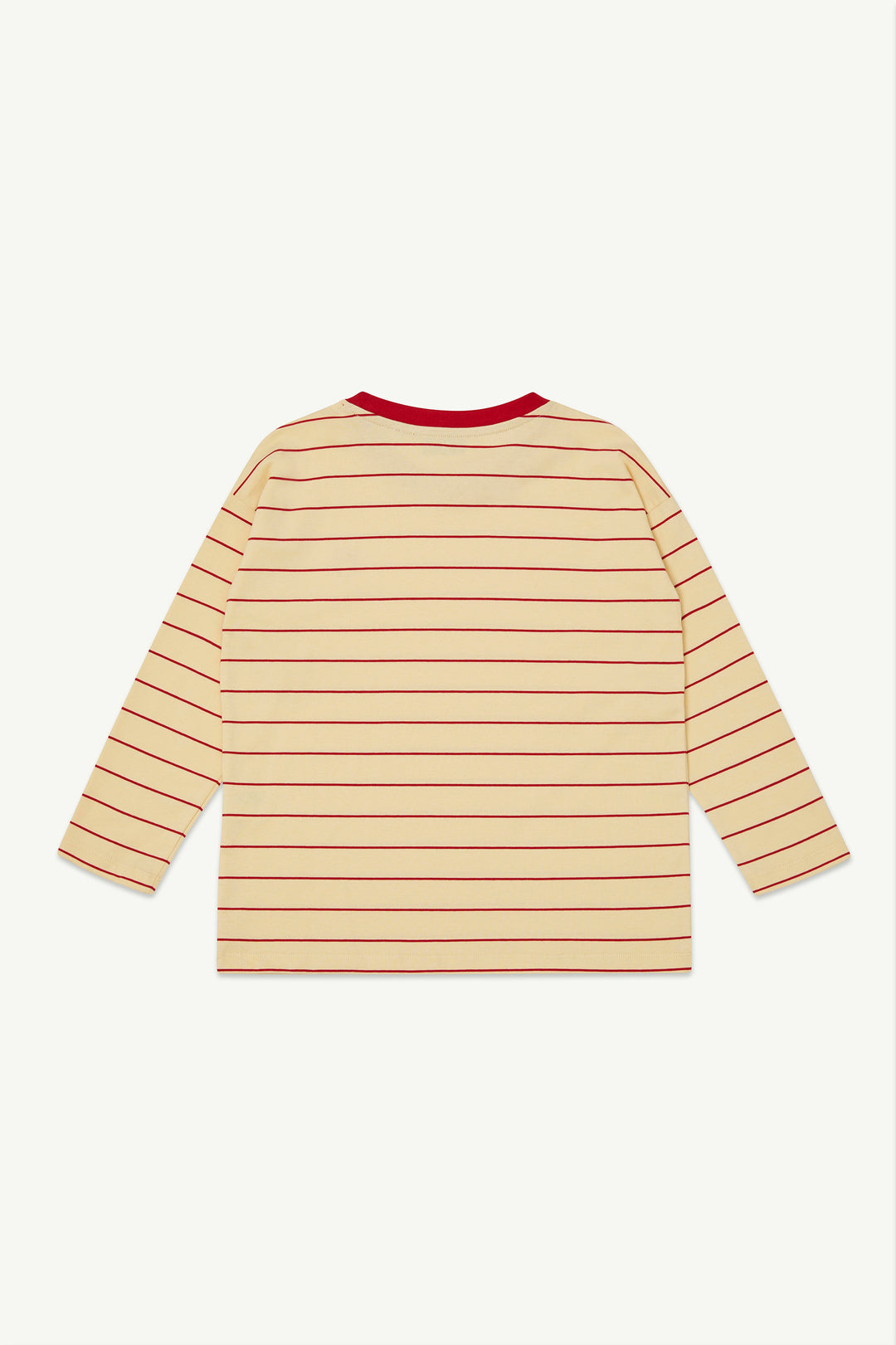 Long Sleeve Tee - Banana Crepe Stripe