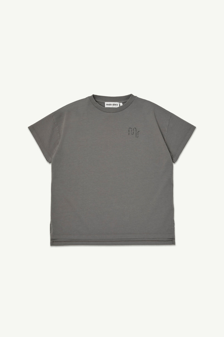 Oversized Tee - Plum Kitten