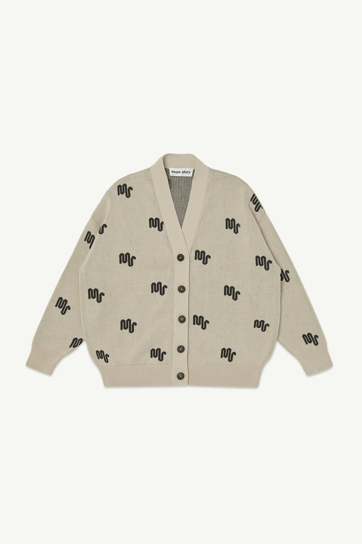 Jacquard Cardigan - Oat
