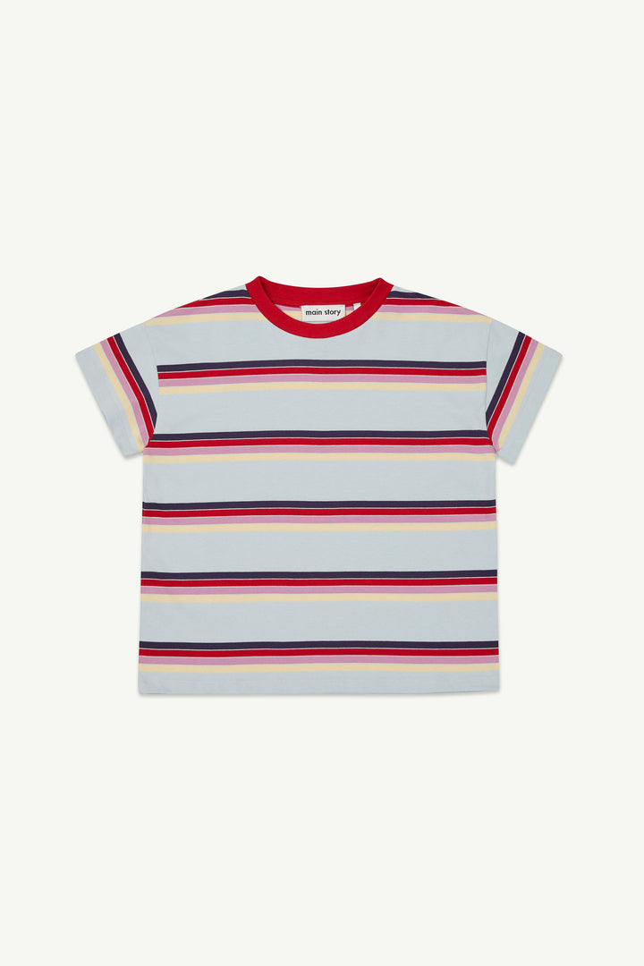 Loose Tee - Pearl Blue Stripe
