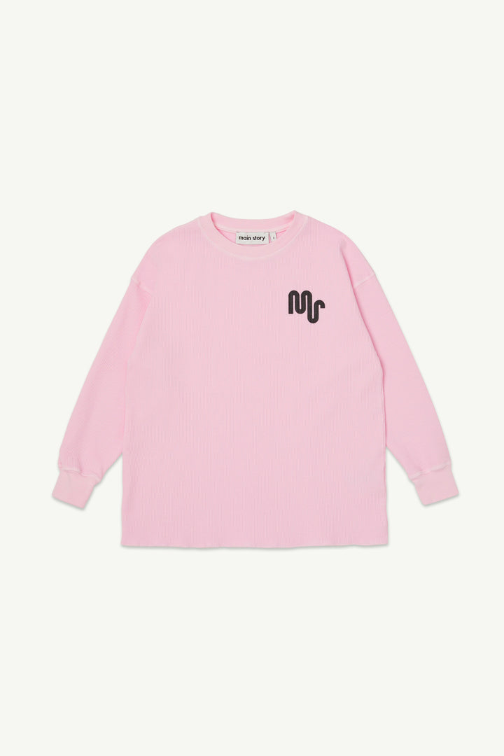 Waffle Tee - Pink