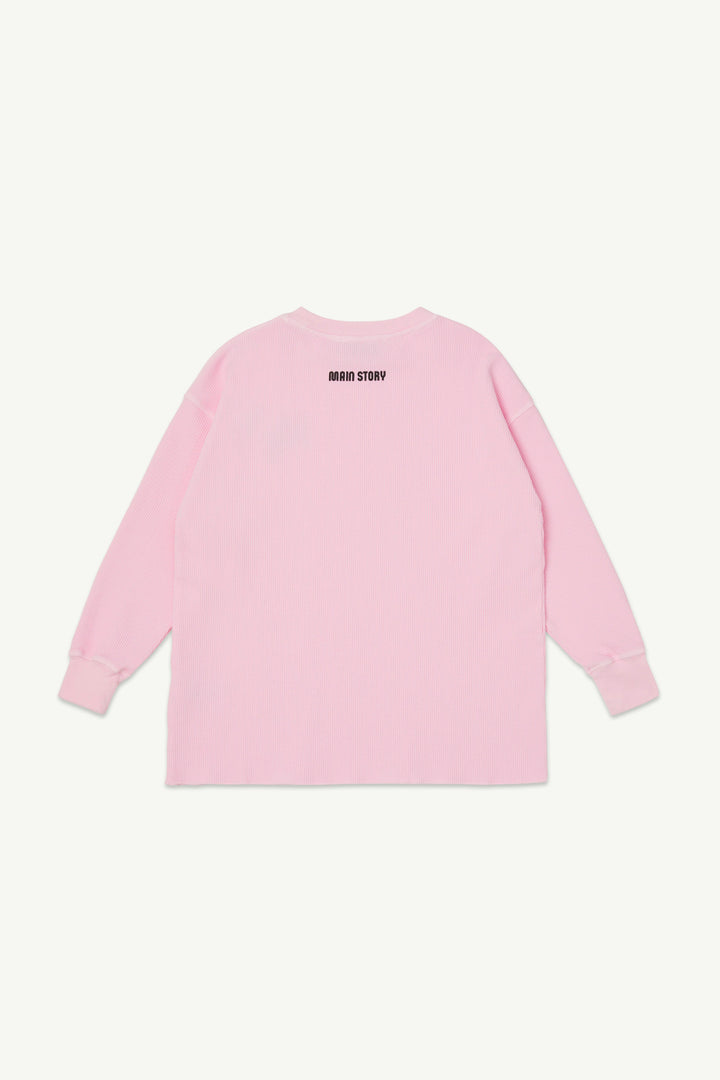 Waffle Tee - Pink