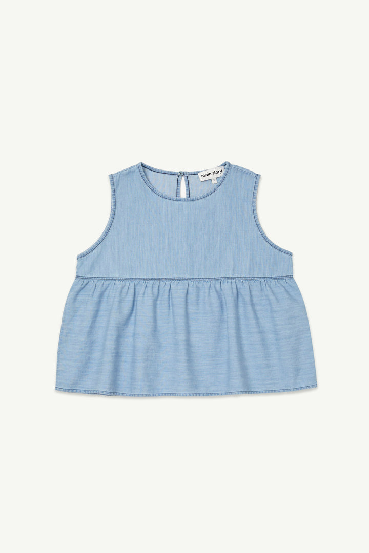 Frill Top - Extra Bleach Wash