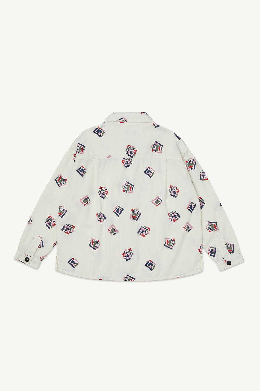 Lounge Shirt - Lily White Print