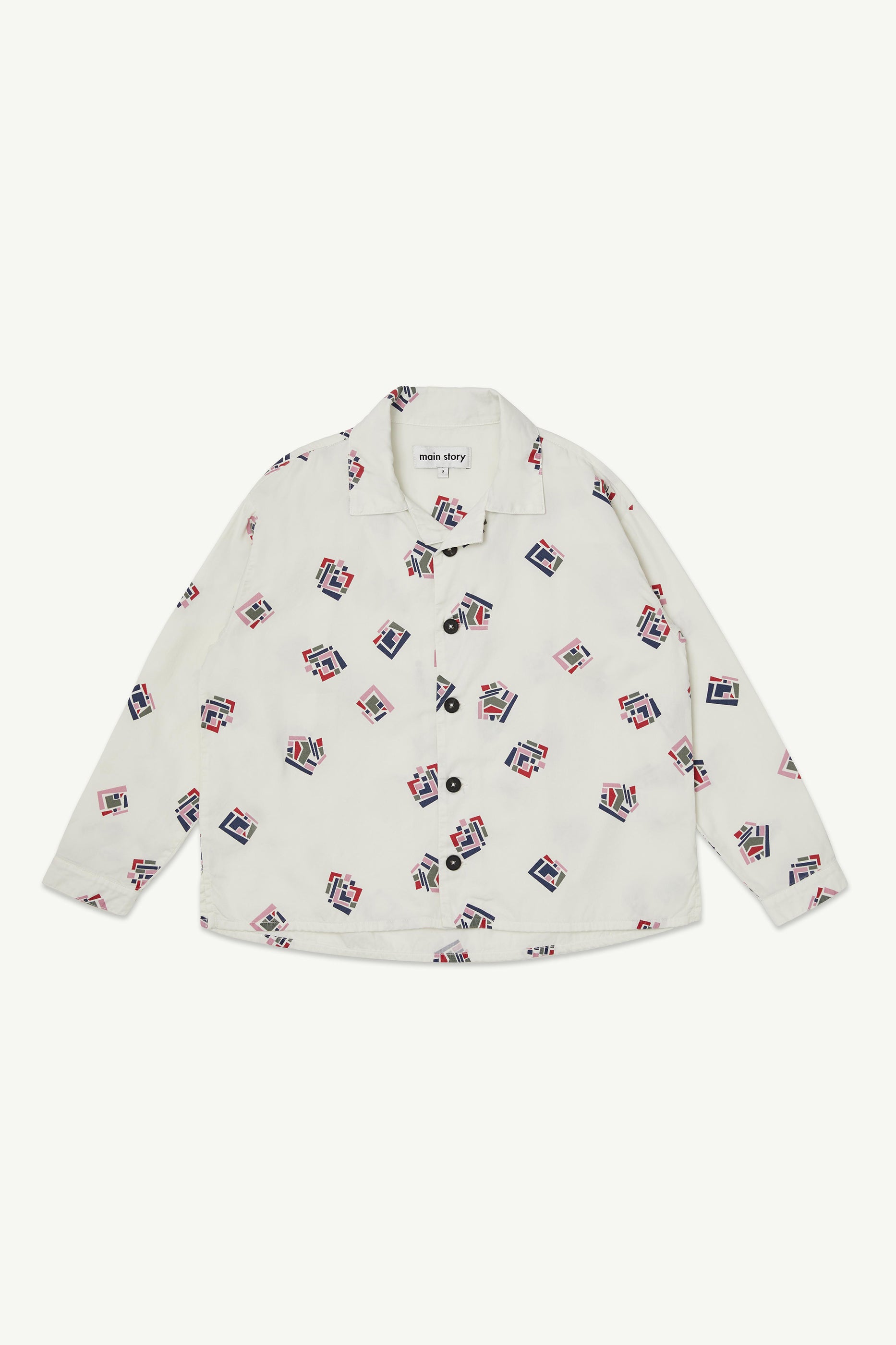 8Y/main story Shirt Lily White Sea View Linen Button Down Shirt