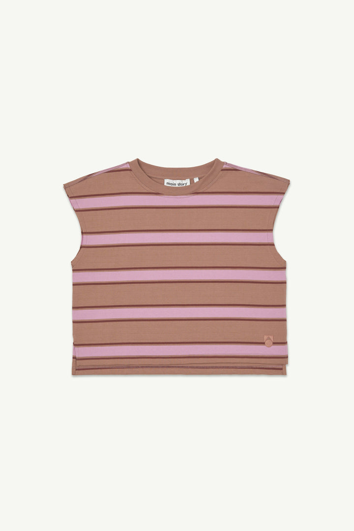 Shell Top - Burlwood Stripe