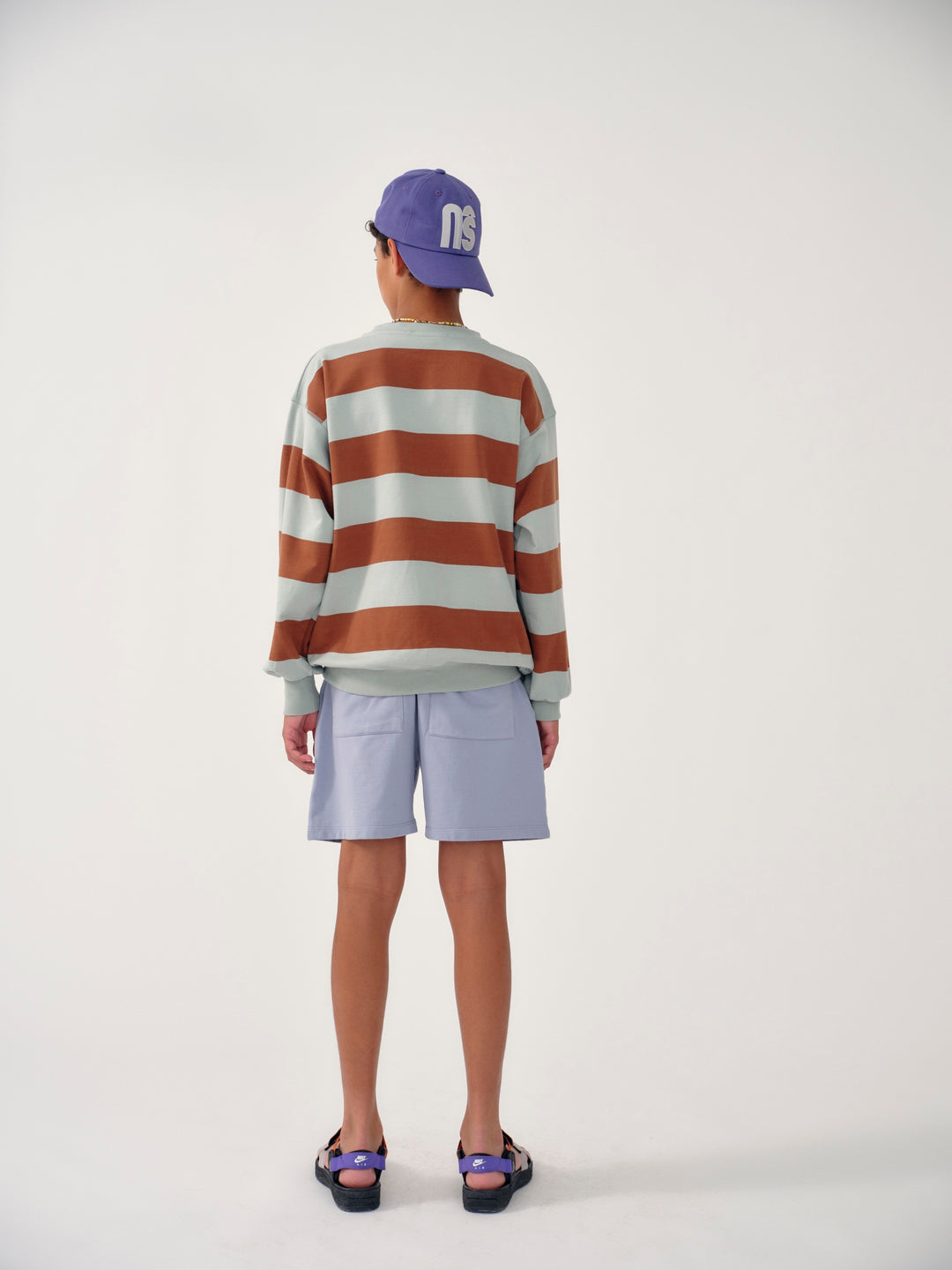 Oversized Sweatshirt - Mist Stripe