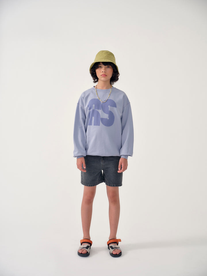 Oversized Sweatshirt - Grey Blue