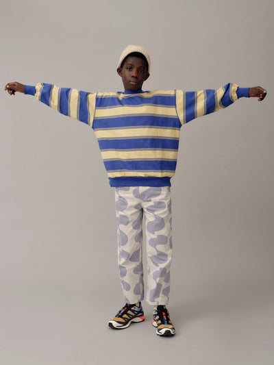 Balloon Sweatshirt - Ultramarine Stripe