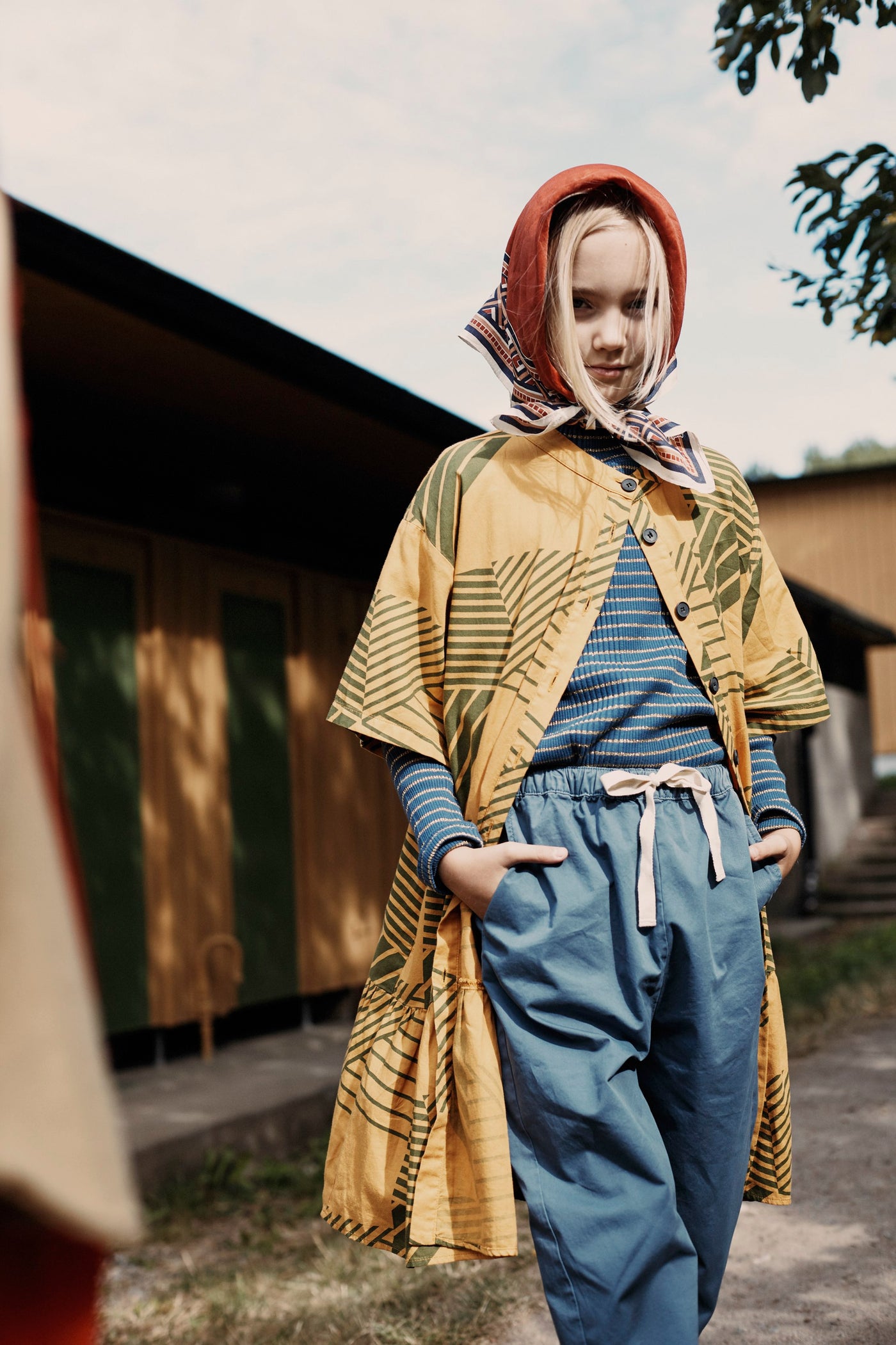 Turtle Rib Top - Vintage Indigo